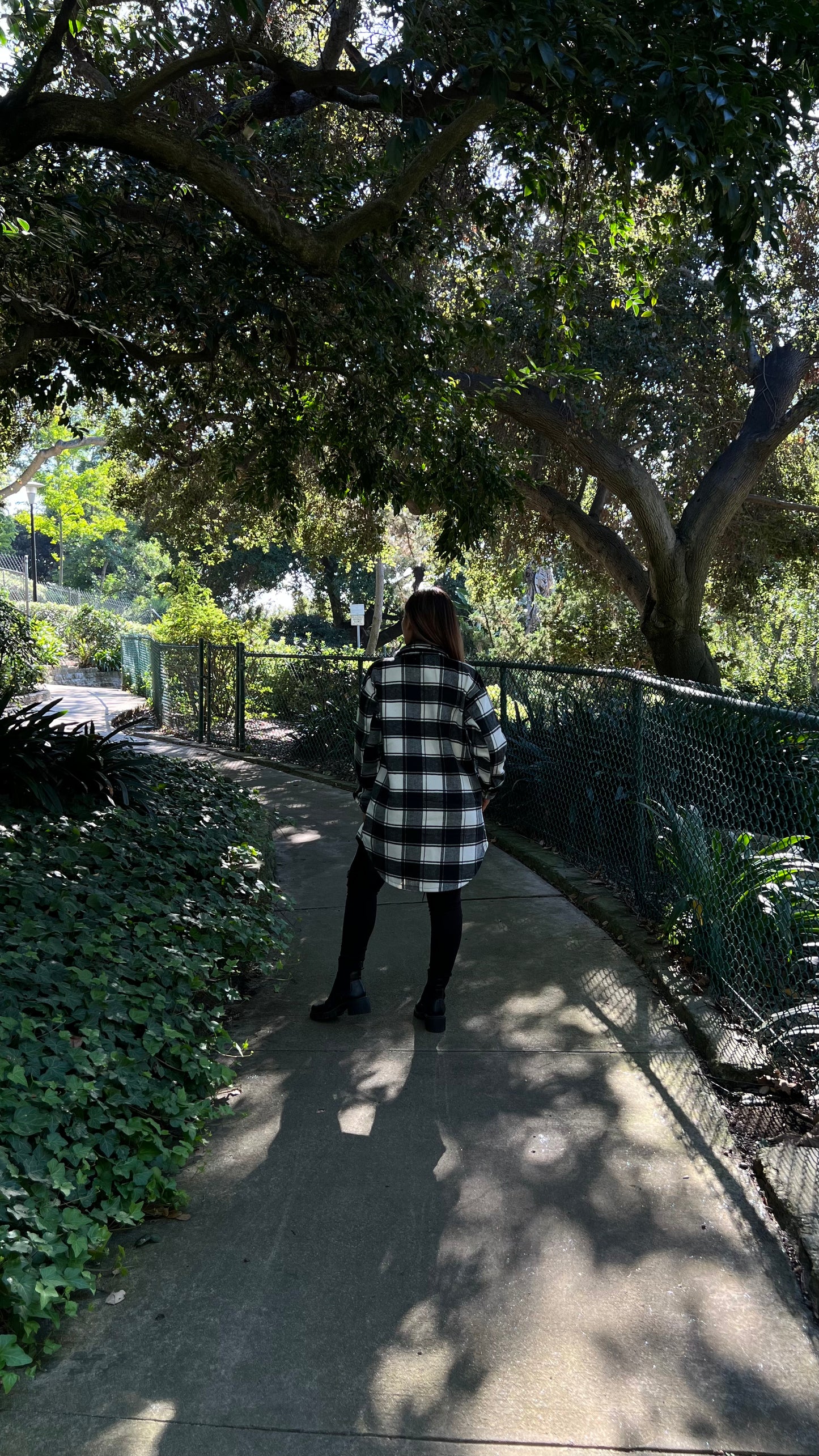 Checkered coat