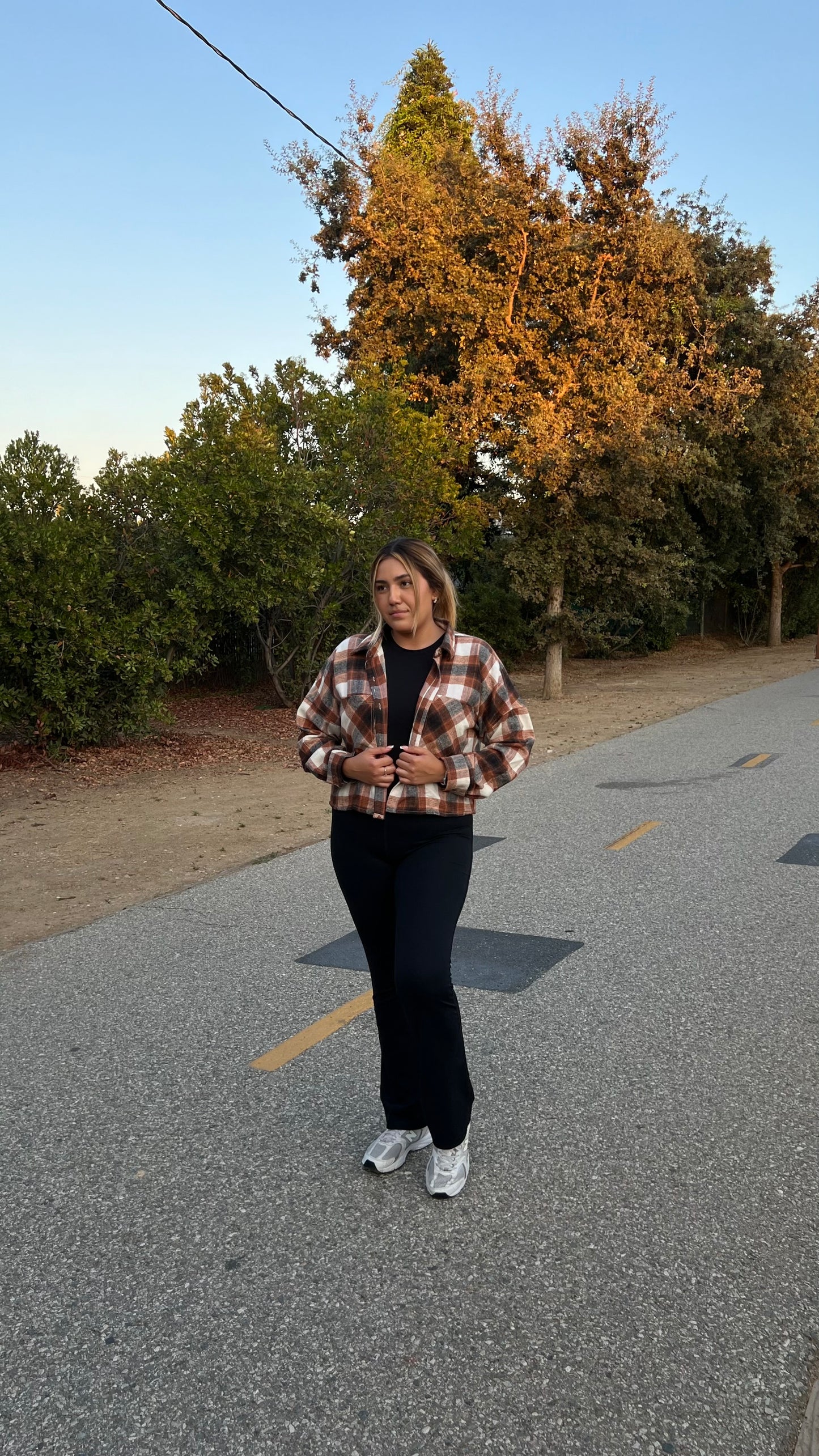 Orange Plaid Shaket