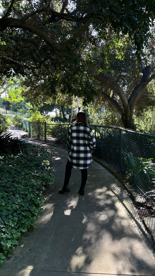 Checkered coat